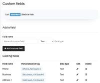 Custom Fields