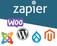 Zapier, Joomla!, Wordpress, WOO Commerce, Drupal, Magento